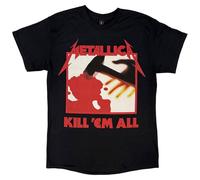 Metallica T Shirt Kill Em All Band Logo Official Mens Black
