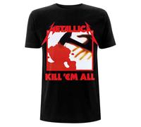 Metallica T Shirt Kill Em All Tracks Band Logo Official Mens Black S