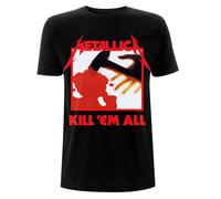 Metallica T Shirt Kill Em All Tracks Official Licensed Black Mens Metal Rock NEW