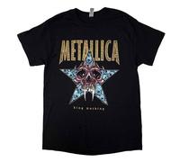 Metallica Men's King Nothing_Men_BL_TS:2XL Regular Fit Crew Neck Short Sleeve T - Shirt, Black (Black Black), XX-Large (Manufacturer Size:XX-Large)