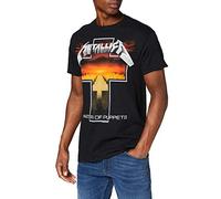 Metallica - T-Shirt # M Unisex Black # Master of Puppets Cross