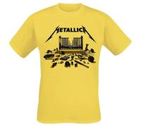 Metallica T Shirt M72 Seasons Simplified Cover Official Unisex Yellow M