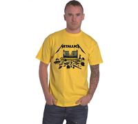 Metallica T Shirt M72 Seasons Simplified Cover Official Unisex Yellow XX-Large Y