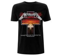 Metallica Men's Master of Puppets Cross BL_TS:2XL T-Shirt, Black (Black Black), XX (Size:XX-Large)