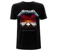 Metallica Men's Master of Puppets Tracks BL_TS:2XL T-Shirt, Black (Black Black), XX (Size:XX-Large)