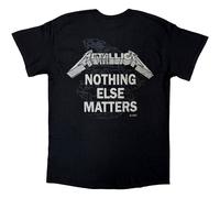 Metallica T Shirt Nothing Else Matters Band Logo new Official Unisex Black