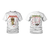 Metallica Men's One Landmine_Men_Wht_Ts: 1XL Regular Fit Crew Neck Short Sleeve T - Shirt, Black (Black Black), X-Large (Manufacturer Size: X-Large)