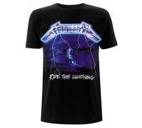 Metallica T Shirt Ride The Lightning Tracks Band Logo new Official Mens Black