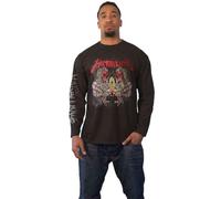 Metallica T Shirt Sanitarium Band Logo Official Unisex Black Long Sleeve S