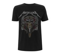 Metallica T-Shirt Viking Rock Band New Black Official