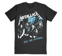 Metallica T Shirt Vintage Ride The Lightning Band Logo new Official Mens Black