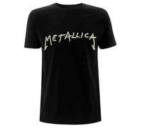 Metallica T Shirt Wuz Here Band Logo new Official Mens Black