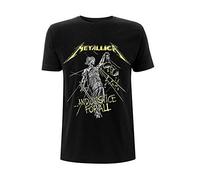 Metallica T Shirt And Justice For all Tracks Official Black Mens Tee Metal Merch