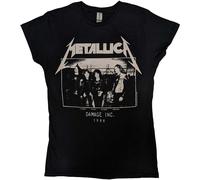 Metallica MOP Photo Damage Inc. Tour Black Womens Fitted T-Shirt