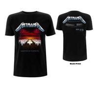 Metallica Master of Puppets Tracks T-Shirt in Black | Size: Large metallica Black L