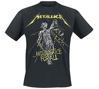 Metallica T Shirt And Justice For all Tracks Official Black Mens Tee Metal Merch