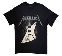 Metallica T Shirt Papa Het Guitar Band Logo new Official Mens Black