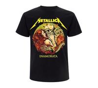 Heroes Inc. Metallica Inamorata Band Logo T Shirt S Black
