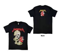 Metallica Heart Explosive Men T-Shirt Black S, 100% Cotton, Regular