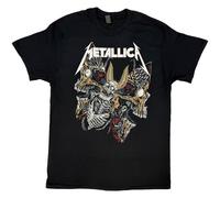 Metallica Skull Moth Men T-Shirt Black XL, 100% Cotton, Regular