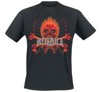 Rebel Band Logo T Shirt metallica Black XL