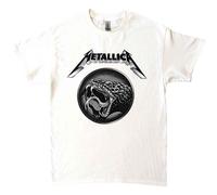 Black Album Poster T Shirt metallica White S