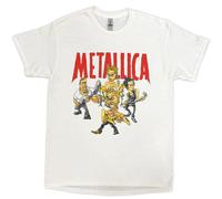 Metallica Uni T-Shirt Load Chavez Cartoon White (2XL)