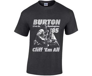 Metallica Unisex Adult Cliff Burton Retro T-ShirtM Grey PH3478