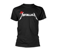Metallica Unisex Adult Santa Hat Logo T-Shirt PH1575