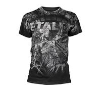 Metallica Unisex Adult Stoned Justice All-Over Print T-Shirt / S Black PH2043