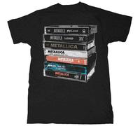 Rock Off Metallica 'Cassette' (Black) T-Shirt (Large)