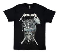 Metallica Unisex T-Shirt History White Logo Black (S)