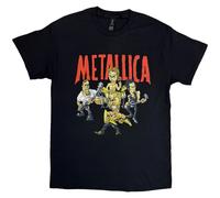 Metallica Unisex T-Shirt Load Chavez Cartoon Black (2XL)