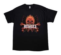 Rebel Band Logo T Shirt metallica Black XL