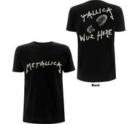 Metallica Unisex T-Shirt: Wuz Here (Back Print) (Medium)