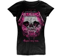 Metallica Wherever I May Roam Black Womens Fitted T-Shirt OFFICIAL