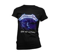 Metallica Womens/Ladies Ride The Lightning Tracks T-ShirtXXL Black PH2771