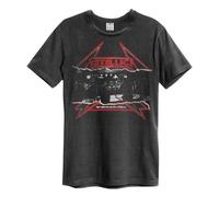 Amplified Metallica 'Young Metal Attack' (Charcoal) T-Shirt Clothing (x-Large)