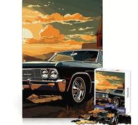 Metallicar Chevy Impala Jigsaw 1000 Pieces for Teenagers Unwind Game Clear Hue Enjoyable Challenge Xmas Gift (38x26cm)