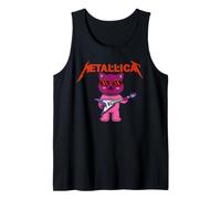 Metallicat- Funny Cat Rock Cat Playing Guitar Tank Top
