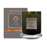 Stoneglow Metallique Collection - Whisky Et Chene - Candle Large - Multi Wick - Grey