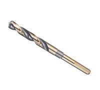 METALLIXITY 12.303mm Drill Bit (31/64"), 3/8" Reduced Shank 3-Flat M35 5% Cobalt HSS 135° Point Angle for Stainless Steel DIY Projects Tool Black and Gold