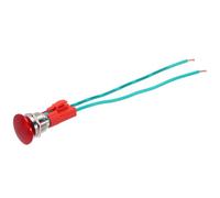 METALLIXITY 1PCS 10A 19MM 3/4" Latching Mushroom Head Push Button Switch 12V 24V 120V 250V AC Red 1NO SPST Wire Socket Plug Domed Round 2 Welding Foot Switch