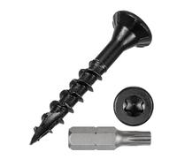 METALLIXITY 300Pcs #8x1-1/4" Deck Screws Kit Wood Screw CS Black