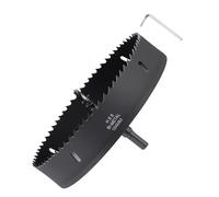 METALLIXITY Bi-Metal Hole Saw 7-1/4", M42 HSS Circular Head 184mm Hole Cutter with Center Drill Bit - for Stainless Steel Hard Steel Sheet, Black