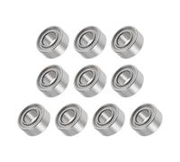 METALLIXITY Deep Groove Ball Bearings (SMR63ZZ, 3mm x 6mm x 2.5mm) 10Pcs, Stainless Steel Double Shielded Industrial Bearings - for Industrial Micro Motor