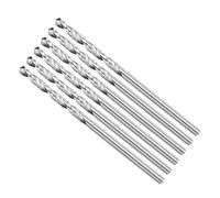 METALLIXITY Drill Bit (2mm) 4241 High-Speed Steel Uncoated 6Pcs | Straight Shank Uncoated (Bright) 118° for Wood Plastic Iron Copper Aluminum Low Soft Metal