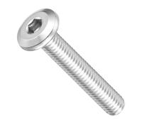 METALLIXITY Flat Head Hex Socket Cap Screws Bolts(M6-1x35) 25Pcs, 304 Stainless Steel Hex Socket Furniture Bolts Screws - for Furniture Woodworking Project, Silver Tone