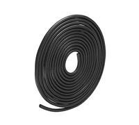 METALLIXITY Foam Rubber Weather Seal Strip (2mm Diameter x 10m Long) 1pcs, EPDM Rubber Round Seal Strip - for House Repair, Door, Black