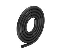 METALLIXITY Foam Rubber Weather Seal Strip (7mm Diameter x 2m Long) 1pcs, EPDM Rubber Round Seal Strip - for House Repair, Door, Black